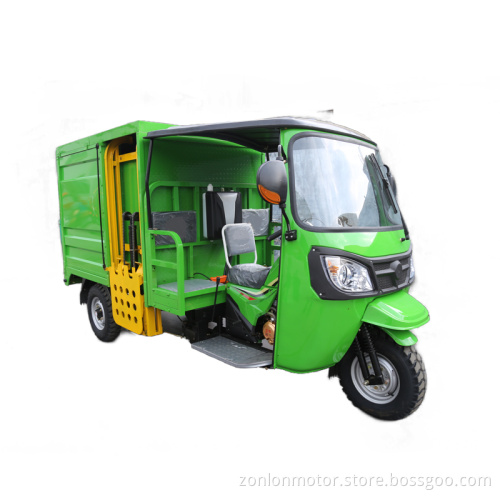 Popular rollover sanitation motor tricycle